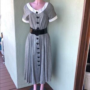 Laurie St. Clair Black and White Houndstooth Blouse